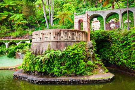 Monte Palace Tropical Garden in Madeira island in Portugalのeditorial素材
