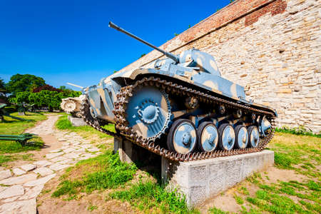 World War II military museum at the Belgrade Fortress or Kalemegdan Fortress in the centre of the Belgrade city in Serbiaのeditorial素材