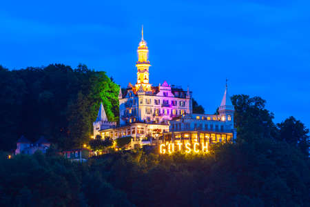 Schloss Hotel Chateau Gutsch is a boutique hotel in Lucerne city in central Switzerlandのeditorial素材