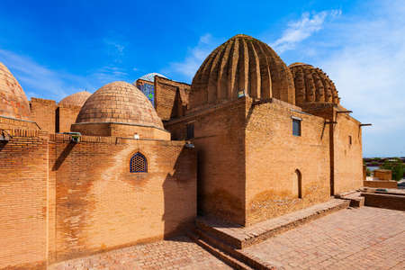 Shah-i-Zinda or Shah i Zinda is a mausoleum in the Samarkand city, Uzbekistanの写真素材
