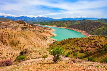 Lake Hisorak is a water reservoir near Shahrisabz city in Uzbekistan