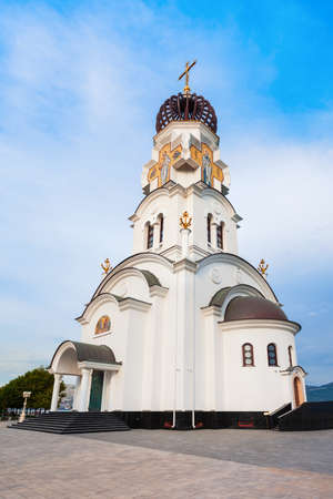 Church of the Holy Prince Peter and Princess Fevronia in Novorossiysk city. Novorossiysk is the main...