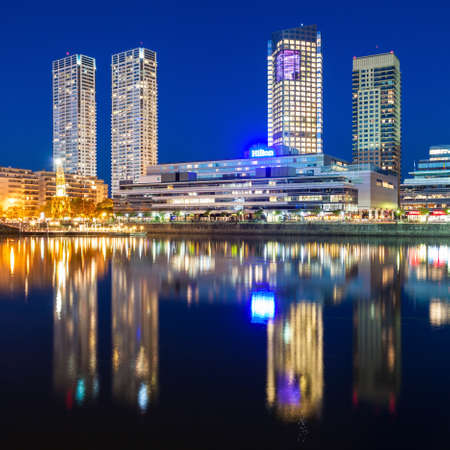 BUENOS AIRES, ARGENTINA - MAY 03, 2016: The Hilton Buenos Aires is a five star hotel in the Argentine capital. It is located in the Puerto Madero district of Buenos Aires.のeditorial素材