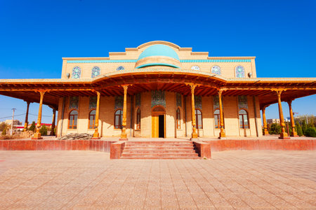 Beauty old mosque in the centre of Urgench city in Uzbekistanの写真素材