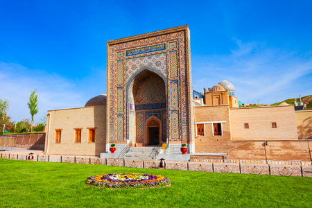 Shah-i-Zinda or Shah i Zinda is a mausoleum in the Samarkand city, Uzbekistanの写真素材
