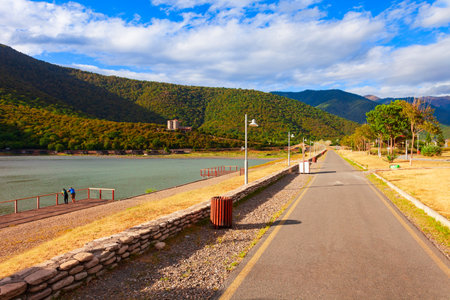 Beauty lake in Kakheti. Kakheti is a region in eastern Georgia with Telavi as its capital.の写真素材