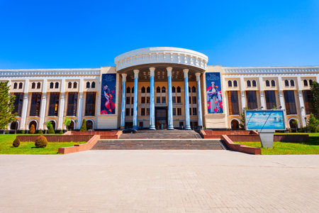 Tashkent, Uzbekistan - April 11, 2021: The State Conservatory of Uzbekistan is the highest musical educational institution in Tashkent, Uzbekistanのeditorial素材