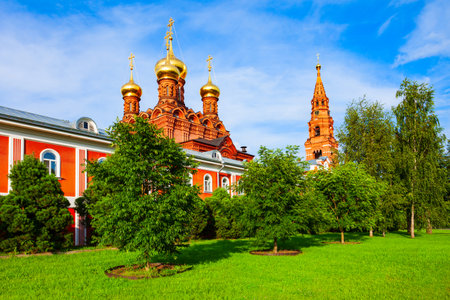 Chernigovsky skete is a monastery in Sergiev Posad,  Golden Ring of Russiaの写真素材