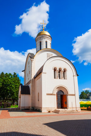 Church inside the Vladimir Kremlin. Kremlin is an ancient fortified complex in the centre of Vladimir city, Golden Ring of Russia.の写真素材