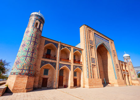 Kukeldash Madrasah is a medieval madrasa in the centre of Tashkent city in Uzbekistanの写真素材
