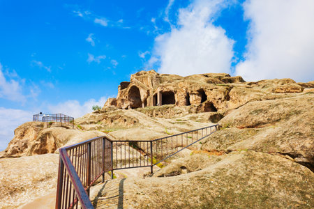 Uplistsikhe is an ancient rock hewn town near Gori in Shida Kartli region of Georgiaのeditorial素材