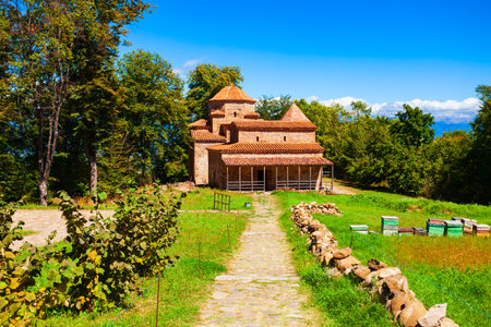 Old Shuamta or Dzveli Shuamta Monastery complex in Kakheti. Kakheti is a region in eastern Georgia with Telavi as its capital.のeditorial素材