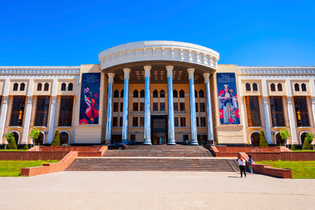 Tashkent, Uzbekistan - April 11, 2021: The State Conservatory of Uzbekistan is the highest musical educational institution in Tashkent, Uzbekistanのeditorial素材