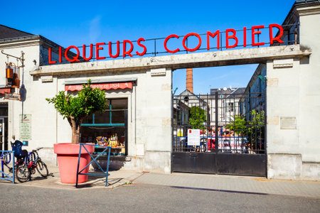 SAUMUR, FRANCE - SEPTEMBER 15, 2018: Distillery Combier liqueur museum in Saumur city, Loire valley in Franceのeditorial素材