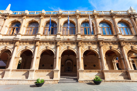 Old Town Hall or Venetian Loggia in Heraklion city centre on Crete island in Greeceの写真素材