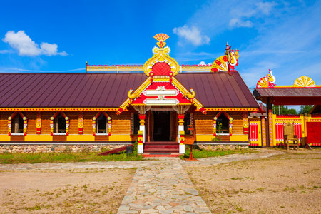 Historical and Cultural Center Russky Park in Pereslavl Zalessky or Pereslavl-Zalessky, Golden Ring of Russiaのeditorial素材