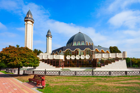 Central Mosque of Nalchik. Nalchik is the capital city of the Kabardino-Balkarian Republic in Russia.のeditorial素材
