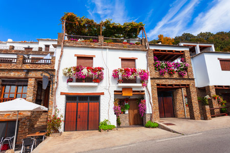 Beauty building in Capileira village. Capileira is the highest village in the Alpujarras area in the province of Granada in Andalusia, Spain.のeditorial素材