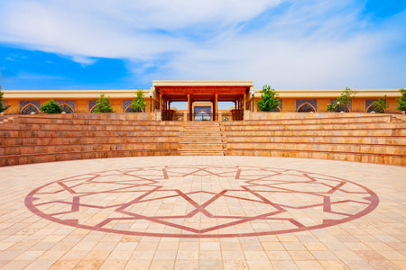 Amphitheatre or Ancient theatre and Craft Center in the ancient city of Shahrisabz in Uzbekistanのeditorial素材