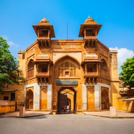 Ajmer Fort Government Museum in the centre of Ajmer city in Rajasthan state of Indiaのeditorial素材