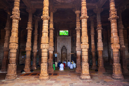 Adhai Din Ka Jhonpra is one of the oldest mosques in India, located in Ajmer city in Rajasthanのeditorial素材