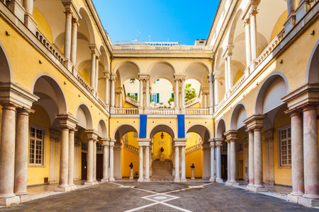 The University of Genoa or UniGe is one of the largest universities in Italyのeditorial素材