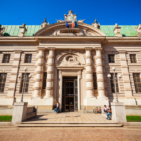 The National University Library is one of the country's main libraries, located in Turin city, Piedmont region 
of Italyのeditorial素材