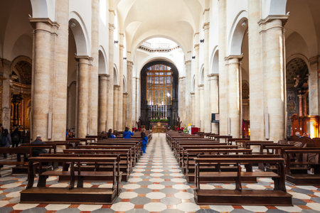 Turin Cathedral or Duomo di Torino or Cattedrale di San Giovanni Battista is a Roman Catholic cathedral in Turin, Italyのeditorial素材