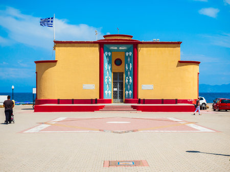 Rhodes aquarium building in Rhodes island in Greeceのeditorial素材