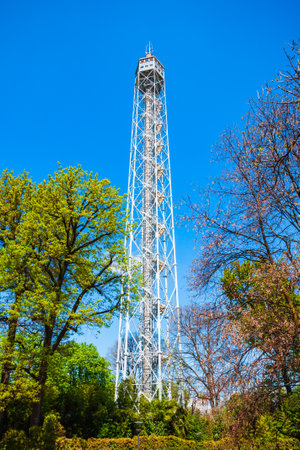 Torre Branca Tower is an iron panoramic tower located in Parco Sempione the main city park of Milan in Italyのeditorial素材