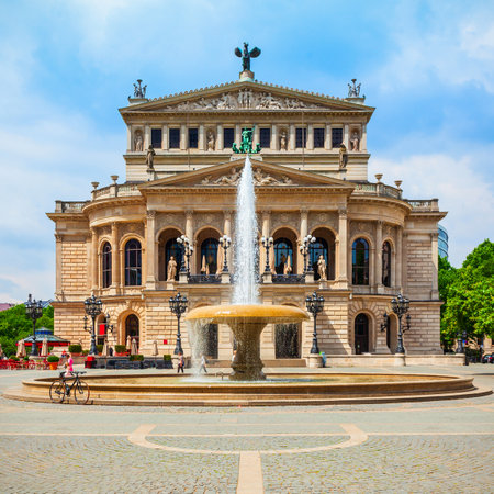 Old Opera or Alte Oper is the original opera house in Frankfurt am Main, Germanyのeditorial素材