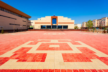 Nukus Art Museum or Savitsky Museum in the centre of Nukus city, Karakalpakstan region of Uzbekistanのeditorial素材