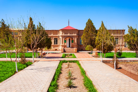 Local History Museum or Museum of Remembrance for Victims of Represseion of the Urgench State University in Urgench city, Uzbekistanのeditorial素材