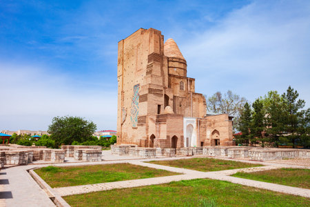 Dorus Saodat or Jahangir Mausoleum in the ancient city of Shahrisabz in Uzbekistanのeditorial素材