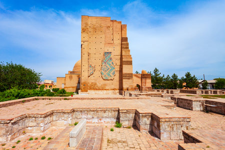 Dorus Saodat or Jahangir Mausoleum in the ancient city of Shahrisabz in Uzbekistanのeditorial素材