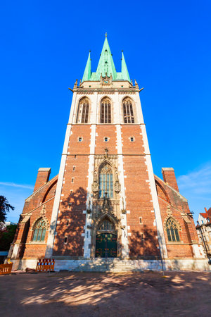 St. Georg or St. George Church is a catholic church in Ulm city, Germanyの写真素材