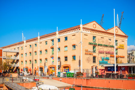 GENOA, ITALY - APRIL 08, 2019: The City of Children and Young or La Citta dei Bambini e dei Ragazzi is a children centre and museum in Genoa, Italyのeditorial素材