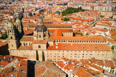 La Clerecia or Clerge building in Salamanca city, Castile and Leon in Spainの写真素材