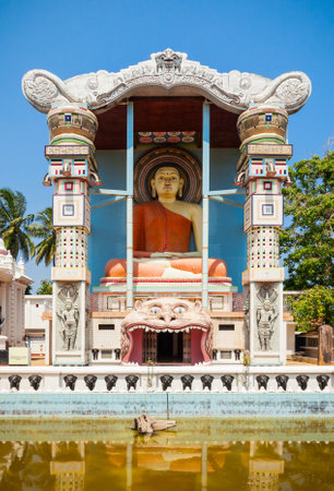 Angurukaramulla Temple is a buddhist temple in Negombo. Negombo is a major city on the west coast of Sri Lanka.の写真素材