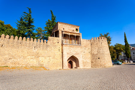 Batonis Tsikhe Fortress in Telavi. Telavi is the main city of Kakheti province in Georgia.の写真素材