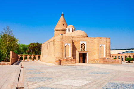 Chashma Ayub Mausoleum is located near the Samanid Mausoleum in Bukhara, Uzbekistanの写真素材