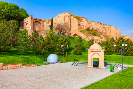 The Mausoleum of St. Daniel in the Samarkand city in Uzbekistanの写真素材