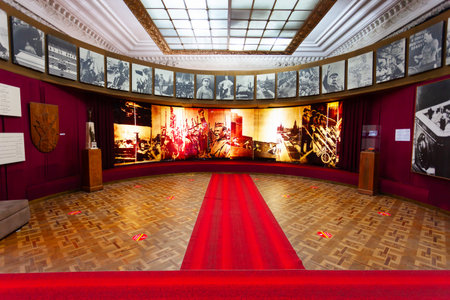 Gori, Georgia - August 31, 2021: The Joseph Stalin Museum is a museum in Gori, Georgia dedicated to the life of Joseph Stalin, the leader of the Soviet Union, who was born in Gori.のeditorial素材