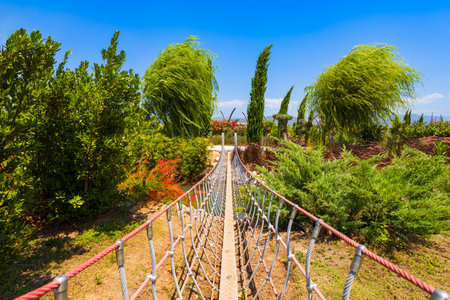 Sehit Fethi Bey public park in Fethiye. Fethiye is a city in Mugla Province, Turkey.の写真素材