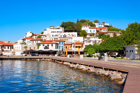 Marmaris city port. Marmaris is a city near in Mugla Province, Turkey.の写真素材