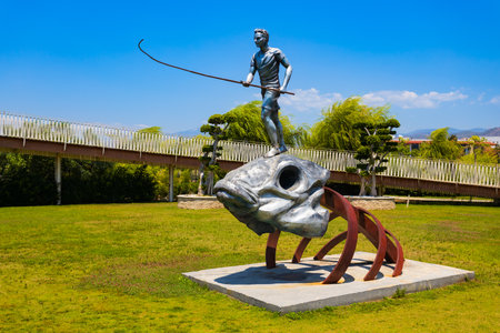 Fethiye, Turkey - July 15, 2022: Sehit Fethi Bey Park in Fethiye. Fethiye is a city in Mugla Province, Turkey.のeditorial素材