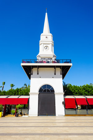 Kemer Clock Tower. Kemer is a seaside resort town in Antalya Province in Turkey.の写真素材