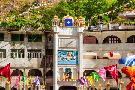 Gurudwara Shri Manikaran Sahib is a sikh gurdwara in Manikaran, Himachal Pradesh state in Indiaの写真素材