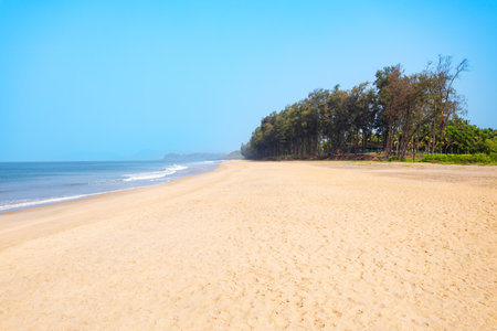 Beauty Galgibaga beach. Galgibaga or Galgibagh beach is a public beach located near the Palolem beach in South Goa in India.の写真素材