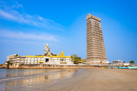 Murudeshwara Temple. Murudeshwara Temple is dedicated to lord shiva and located in Murdeshwar town in India.の写真素材